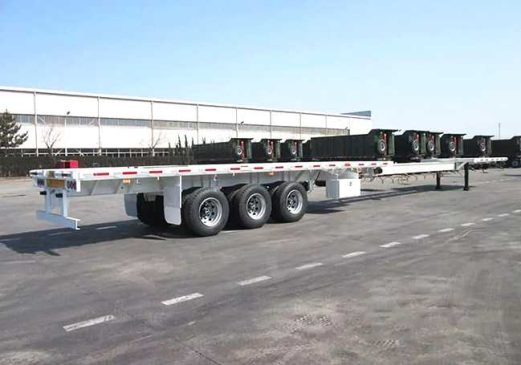 Extendable Flatbed Container Semi Trailer