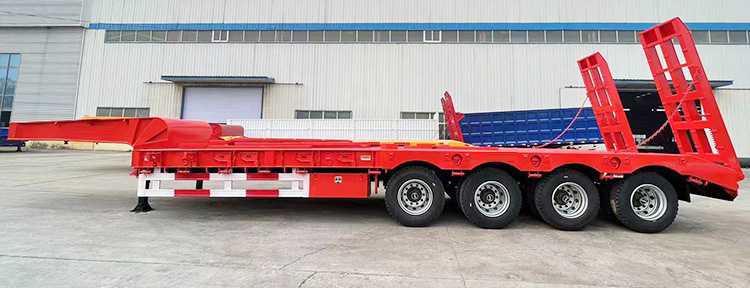 Axle Low Loader Semi Trailers For Sale Shandong Sf Vehicle Co Ltd